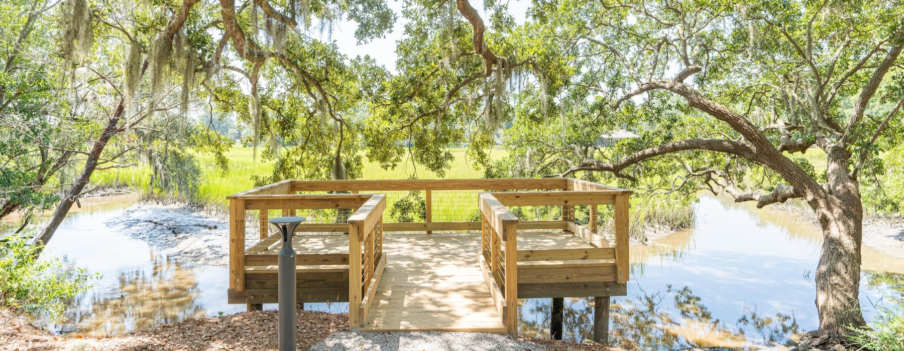 Large dock for fishing and crabbing