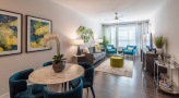 dining area open to living room