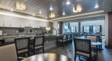 clubhouse kitchen and dining area