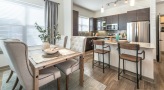 dining area open to kitchen