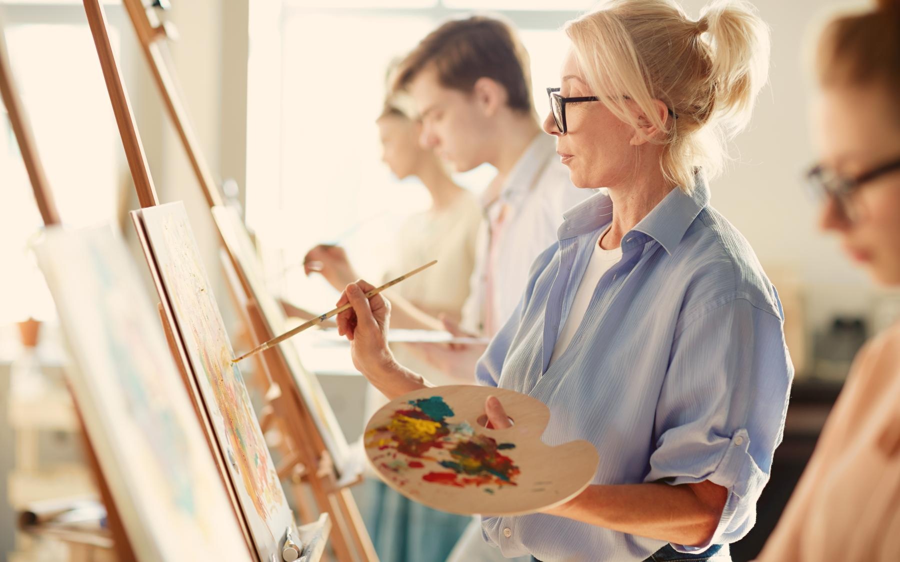 Painting Class Group painting class