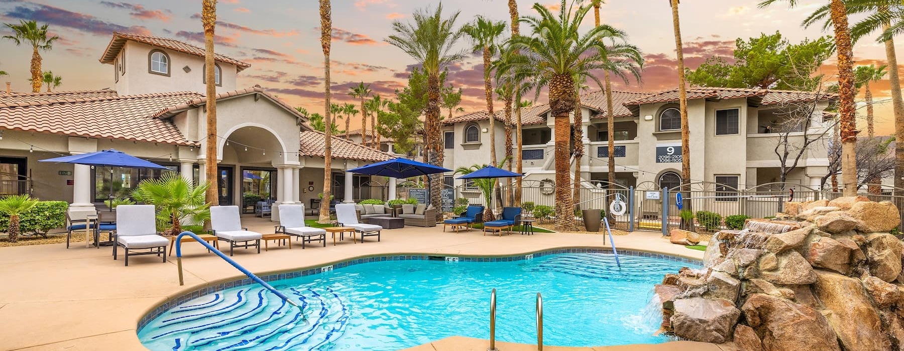 Pool and courtyard area