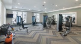 a gym with exercise equipment