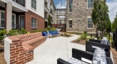 Outdoor patio with seating