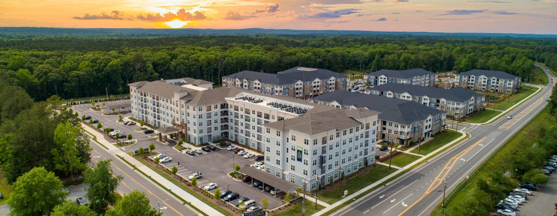 Exterior view of the apartments