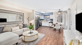 Open space living area with natural lighting