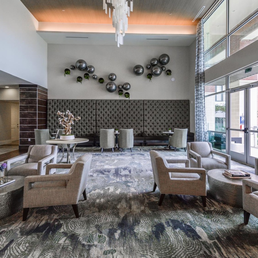 Take advantage of all Overture Sugar Land has to offer spacious lobby with large, bright windows, tables and chairs