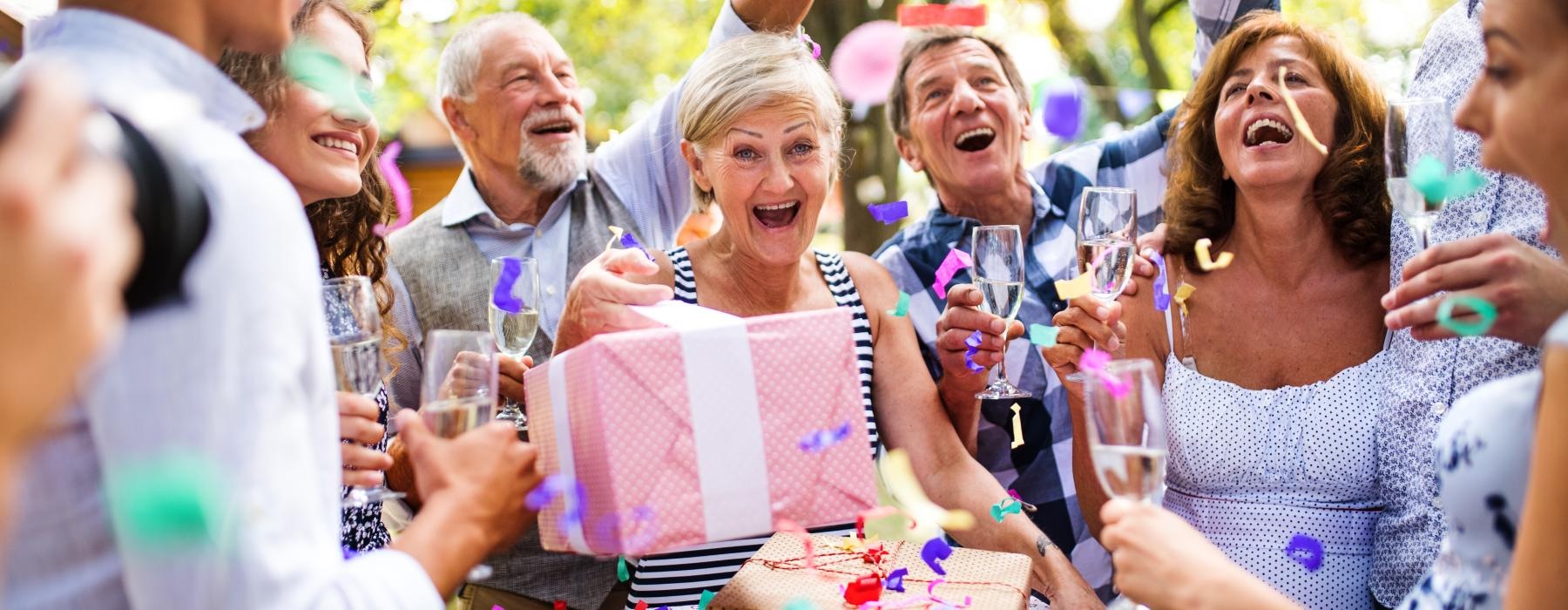 Group of people hanging out laughing