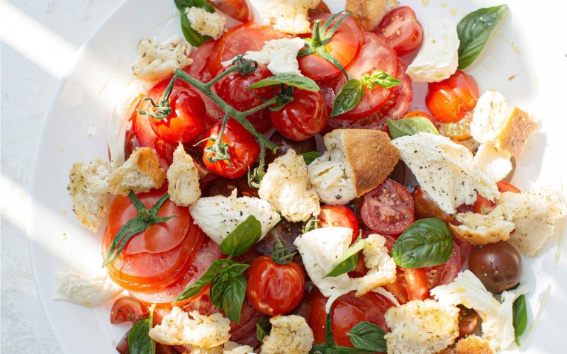 Bustling community with plenty of dining choices a plate of food