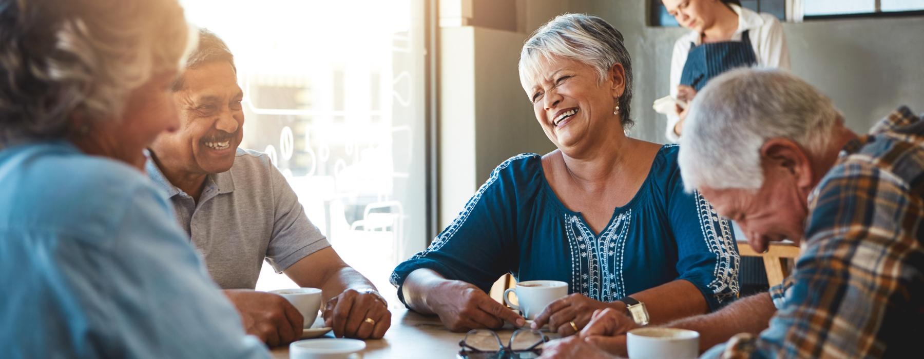 Group of people drinking coffee