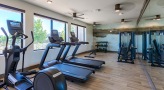 fitness studio with exercise equipment