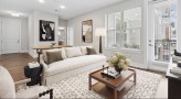 living room with couch and coffee table