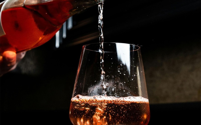 Plenty of nearby attractions a glass of wine being poured