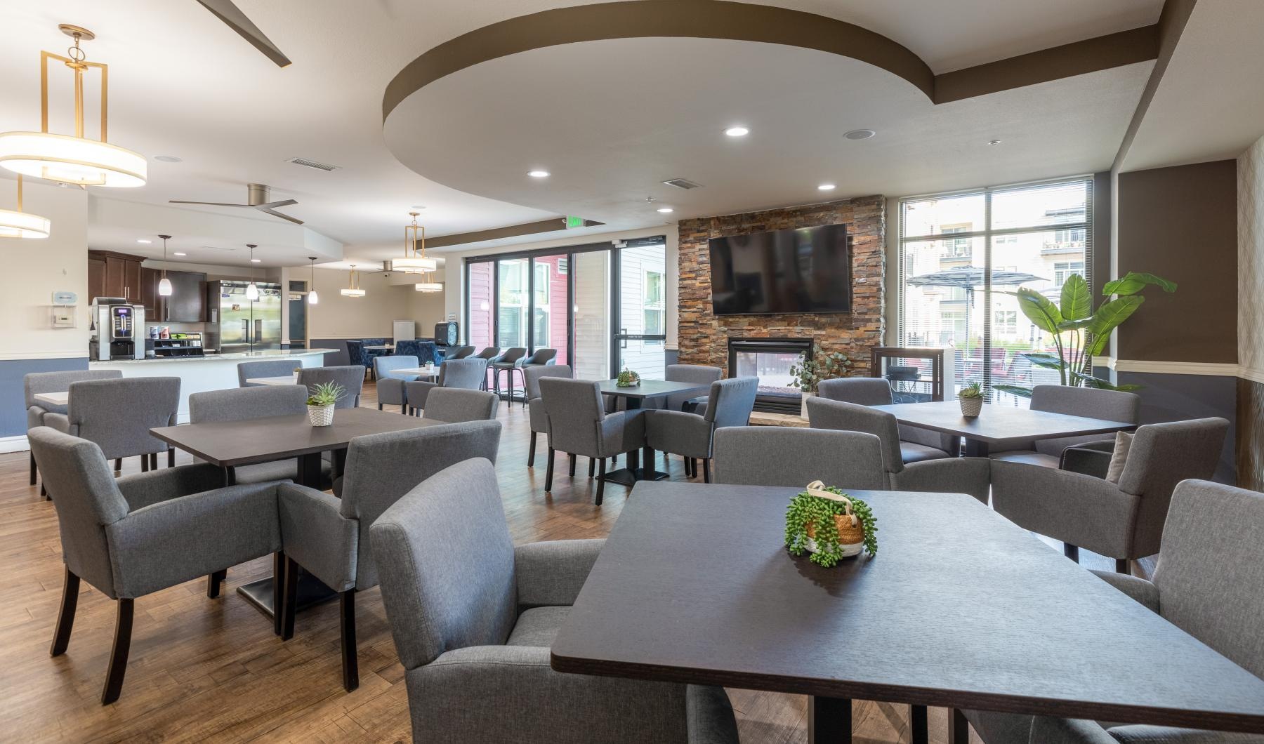 Your Place to Call Home dining room in clubhouse