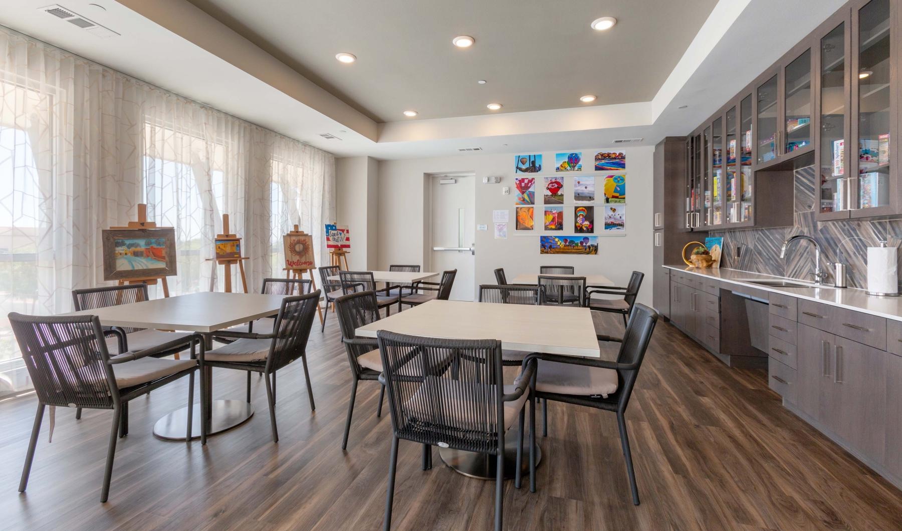 Lounge Spacious well lit lounge with large open area and ample seating