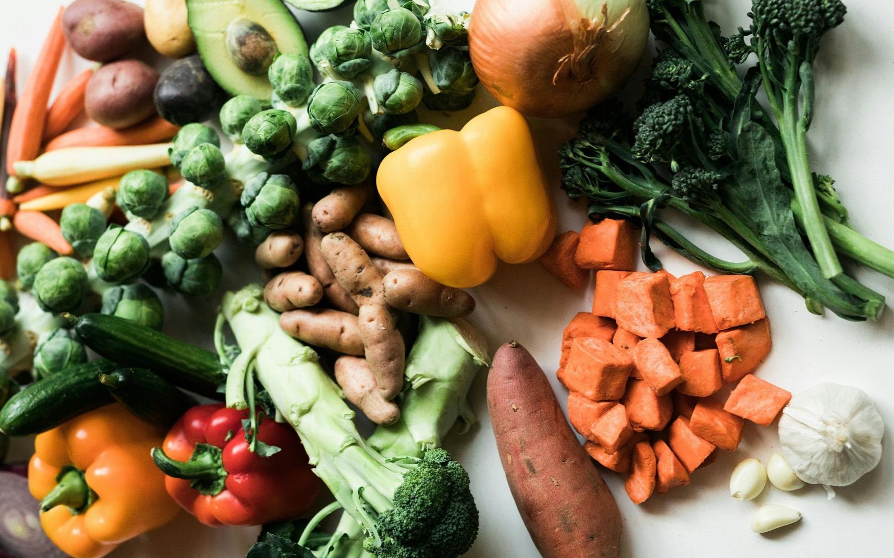 Vegetables  vegetables sitting on a table