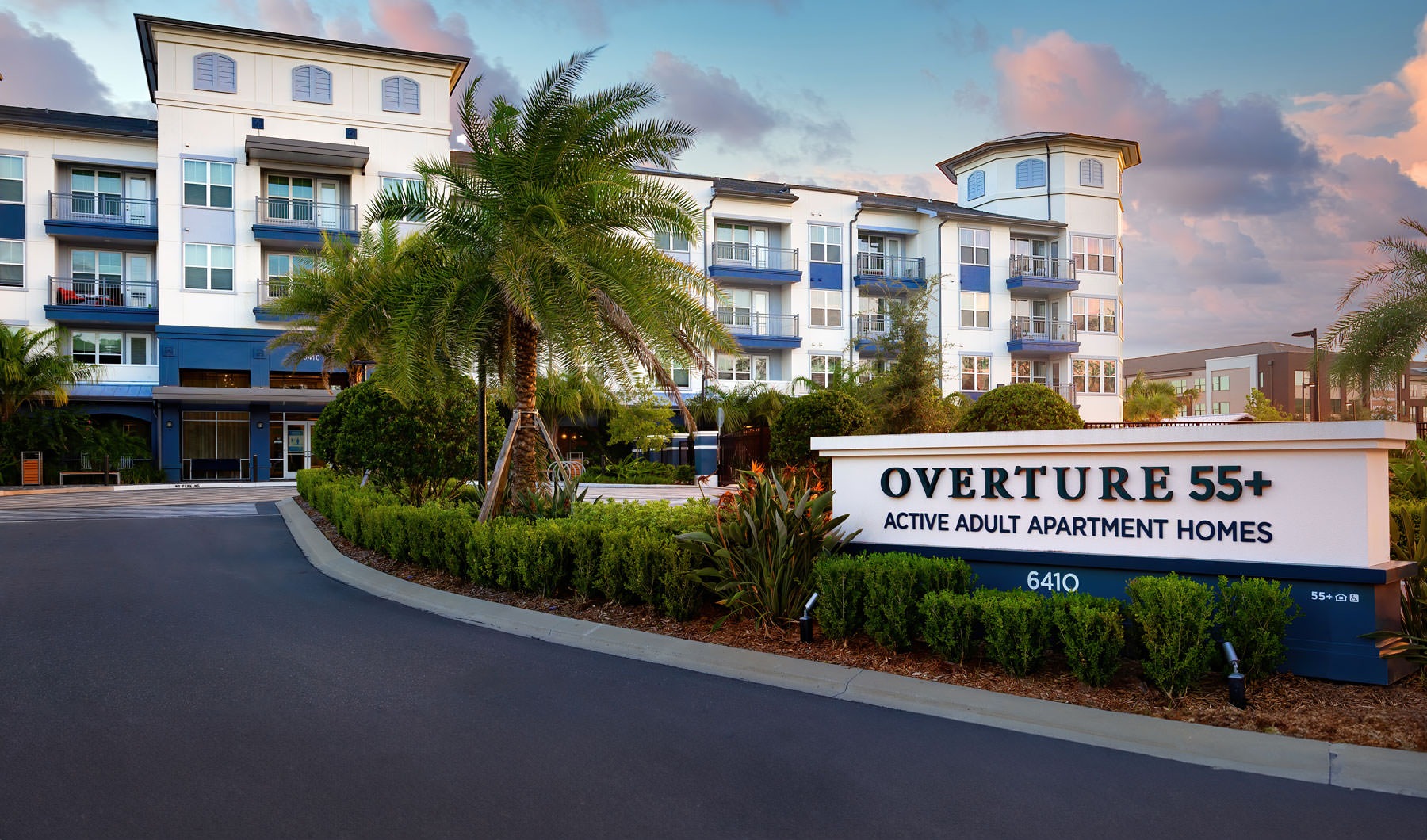 Property Entrance Entrance to the property with a sign