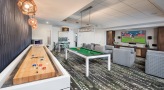 game room with billiards and shuffleboard