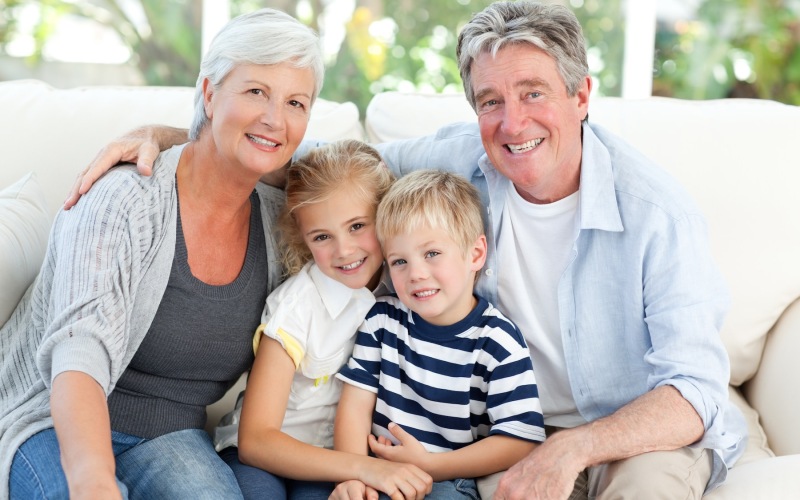 grandparents with grandchildren