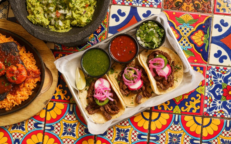mexican-style food on a table