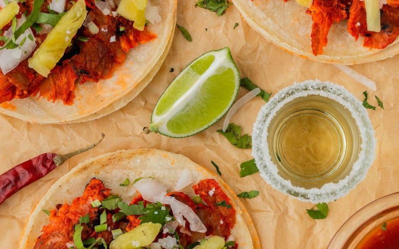 mexican-style food on a table