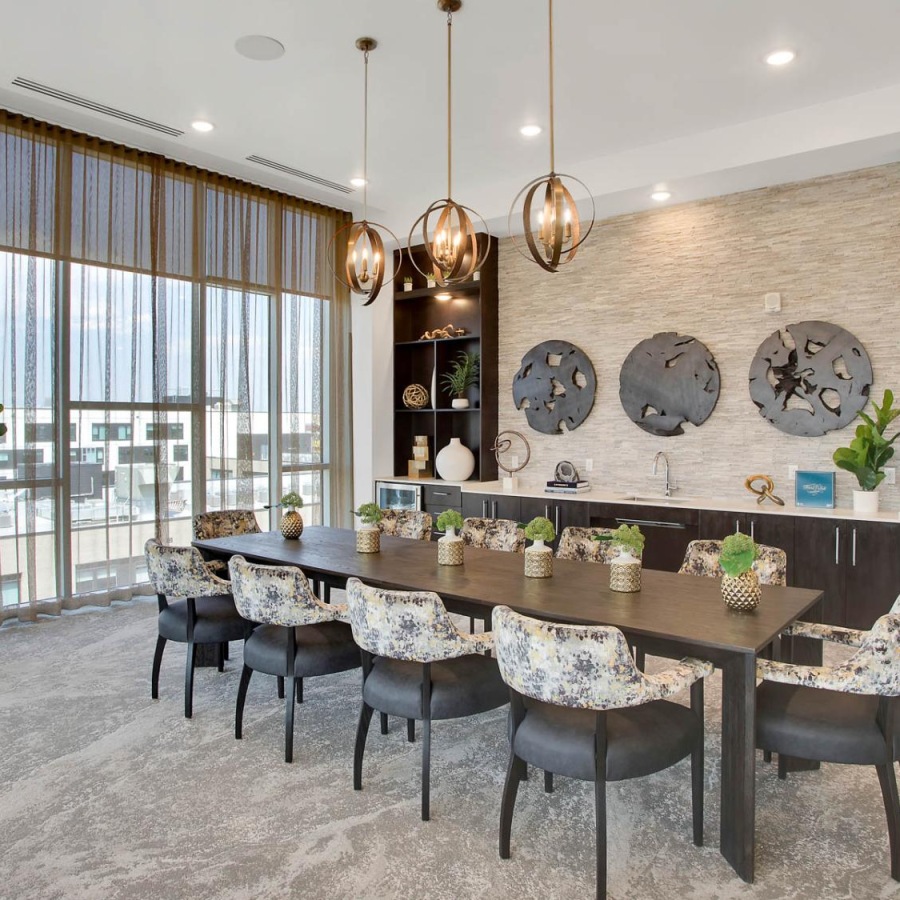 What’s Worth your Time and Energy clubhouse with kitchen and dining table