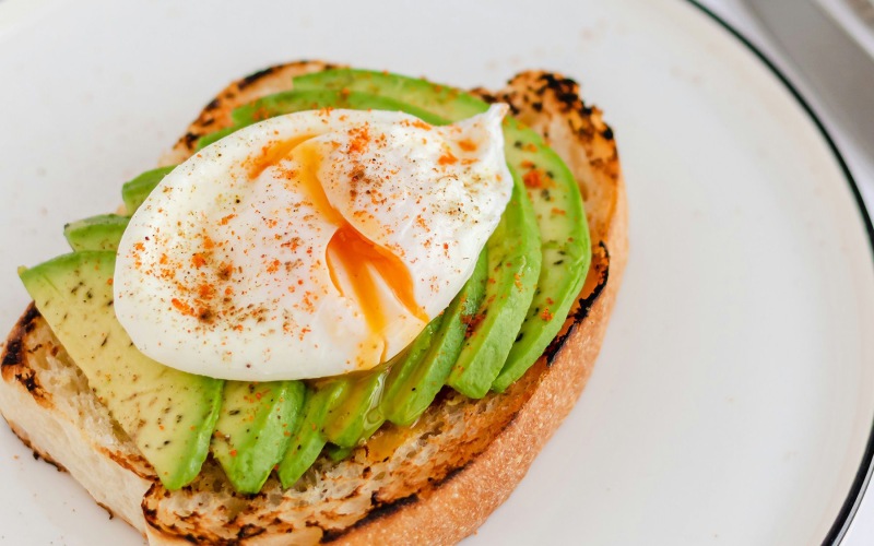 Nearby Activities & Attractions Avocado toast with a poached egg on top