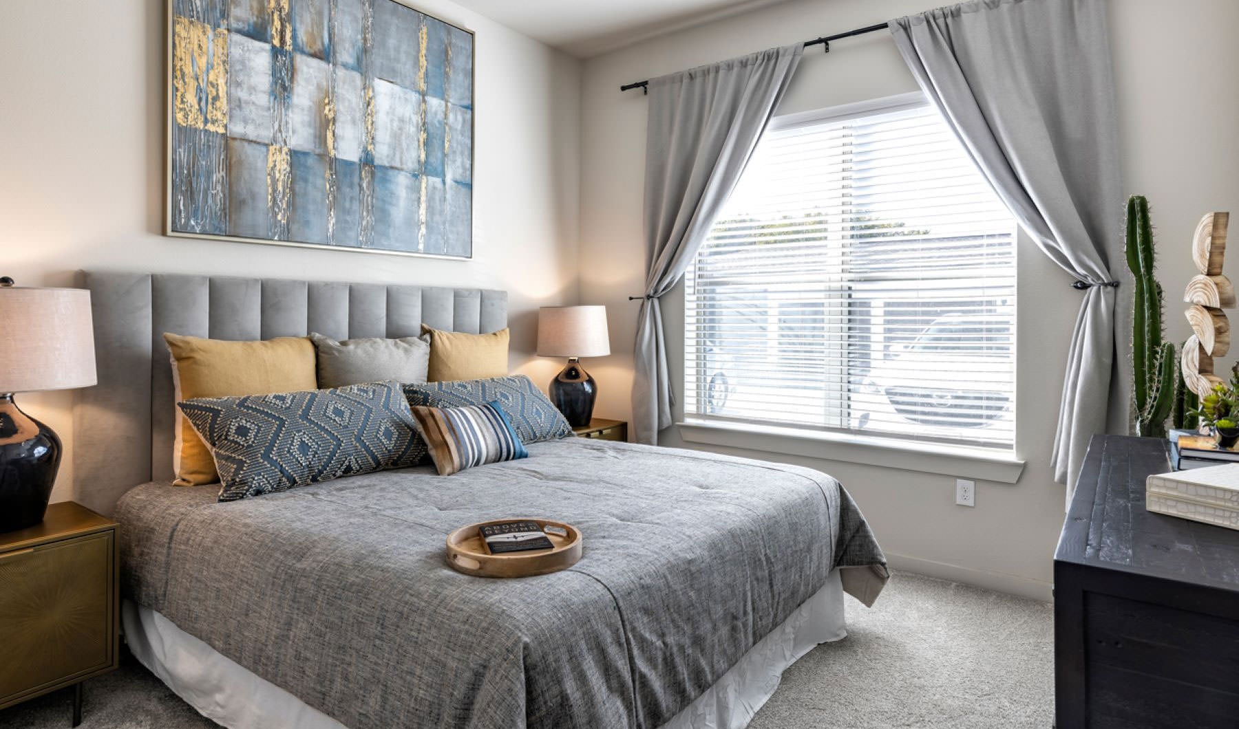 Generous bedroom offerings to fit every family a bedroom with a bed and a window