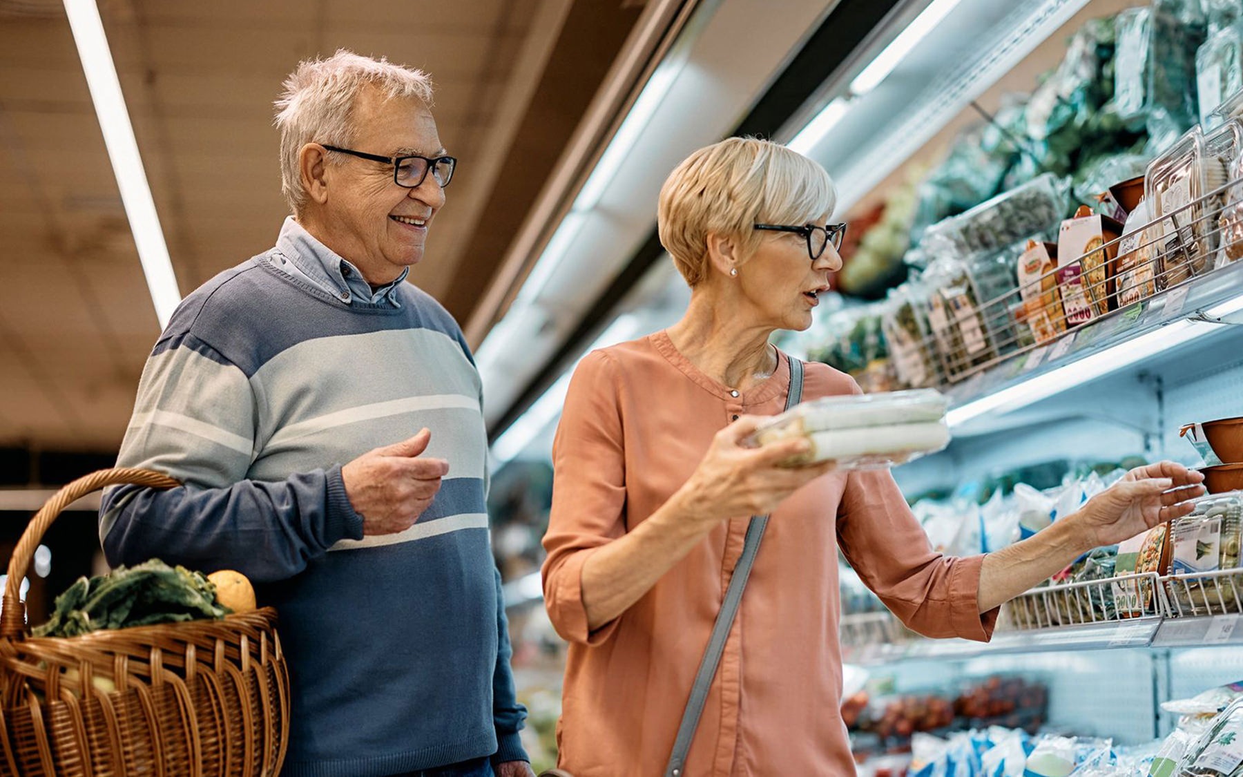 Nearby Activities & Attractions man and woman shopping together at a grocery store