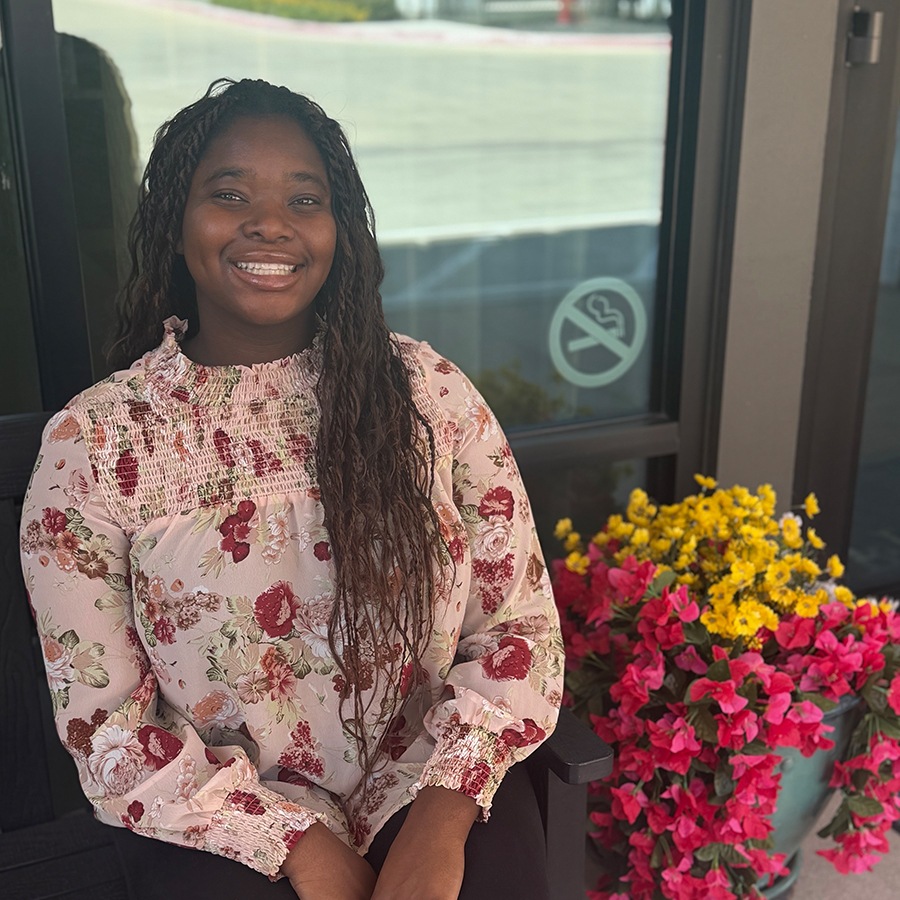 a person posing for a picture