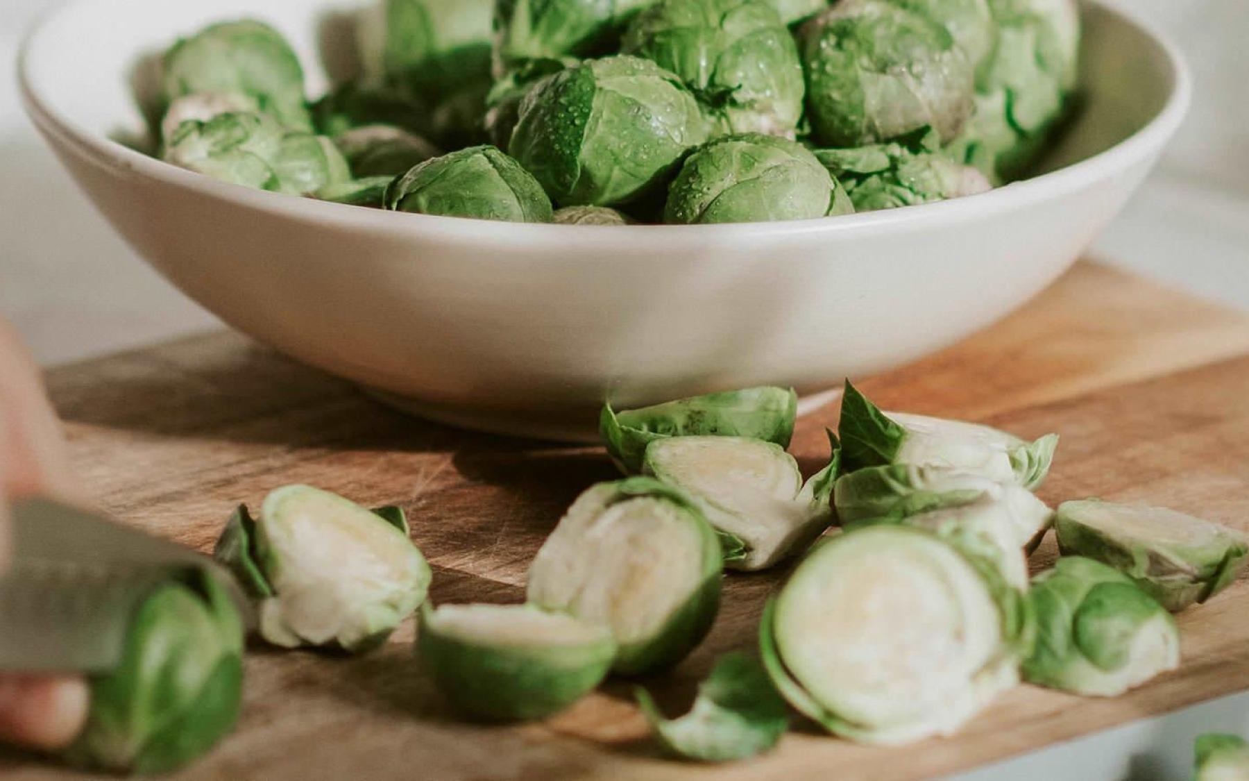 Brussel Sprouts Brussel sprouts sitting on a table