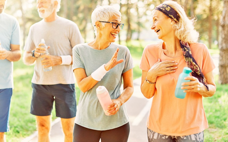 Nearby Activities & Attractions Women on a walk on an outdoor trail